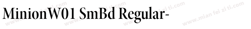 MinionW01 SmBd Regular字体转换